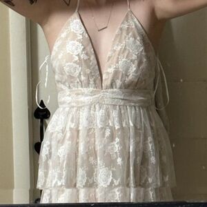 Lulu’s Lace Halter Dress
